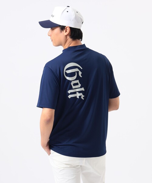 BEAMS GOLF(ビームスゴルフ)の「ORANGE LABEL / バックプリント ロゴモックネックシャツ(吸水速乾・UVカット)(Tシャツ/カットソー・メンズ・ホワイト/ネイビー/グレー・M/L/S/XL)」の12枚目の写真