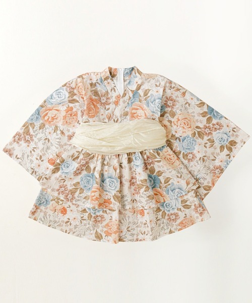 Catherine Cottage(キャサリンコテージ)の「背中ファスナー ワンピース浴衣ドレス【ZOZO限定先行予約受付中】(浴衣・キッズ・ピンク系/サックスブルー系/パープル系1/モーブ系/パープル系3/ナチュラル/パープル系2/ブラック系/ピンク系3・160/150/140/130/120/110)」の12枚目の写真