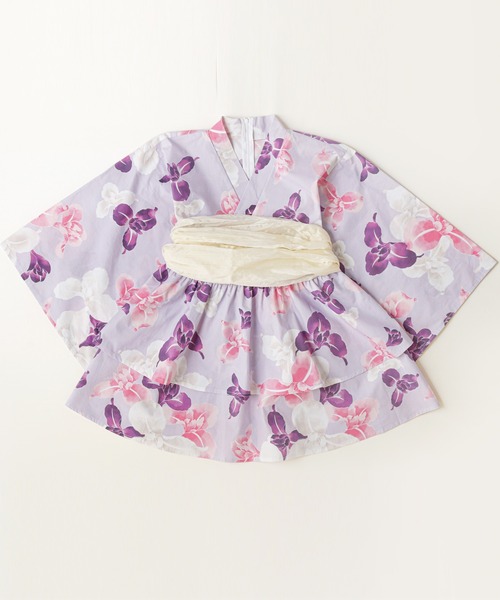 Catherine Cottage(キャサリンコテージ)の「背中ファスナー ワンピース浴衣ドレス【ZOZO限定先行予約受付中】(浴衣・キッズ・ピンク系/サックスブルー系/パープル系1/モーブ系/パープル系3/ナチュラル/パープル系2/ブラック系/ピンク系3・160/150/140/130/120/110)」の18枚目の写真