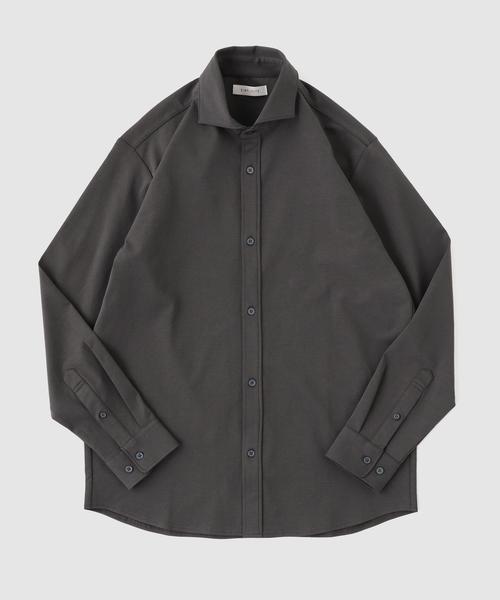 B.C STOCK(ベーセーストック)の「MULTI FUNCTION 32G PONTE ロングスリーブシャツ(シャツ/ブラウス・メンズ・ブラック/ホワイト/チャコールグレー・SMALL/X-LARGE/LARGE/MEDIUM)」の18枚目の写真