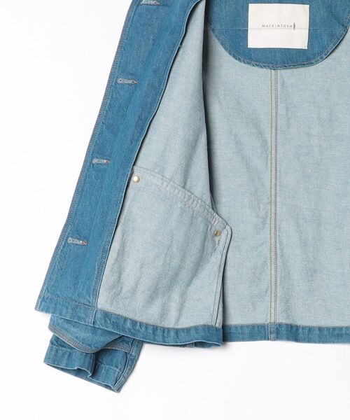 Mackintosh（マッキントッシュ）の「【マッキントッシュ公式】HUMBIE N/C SH DNM JK MB（デニムジャケット・レディース・グリーン・6）」の2枚目の写真
