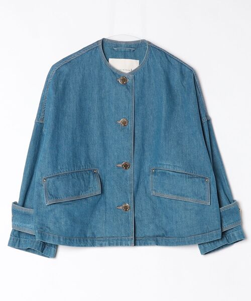Mackintosh（マッキントッシュ）の「【マッキントッシュ公式】HUMBIE N/C SH DNM JK MB（デニムジャケット・レディース・グリーン・6）」の9枚目の写真