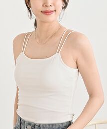 カップ付きバッククロスキャミソール