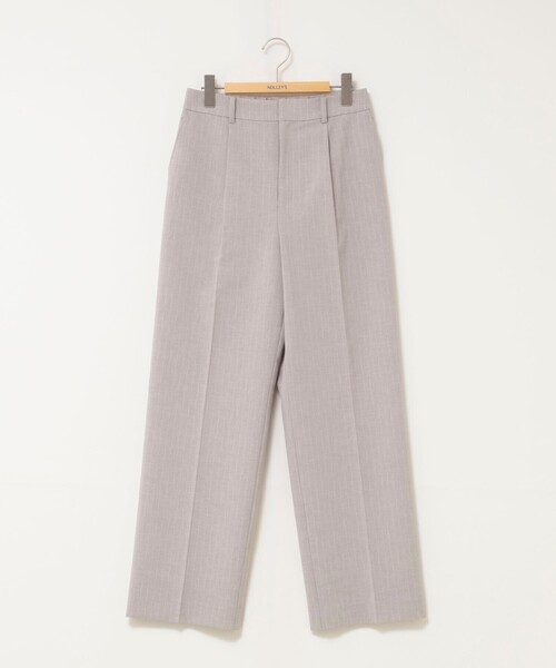 NOLLEY’S(ノーリーズ)の「ウォッシャブルストライプ愛されセミワイドパンツ(その他パンツ・レディース・ブラック系その他3・40/38/36/34)」の3枚目の写真