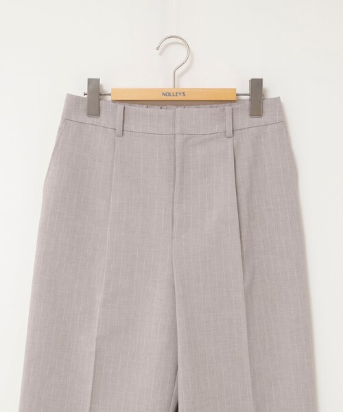 NOLLEY’S(ノーリーズ)の「ウォッシャブルストライプ愛されセミワイドパンツ(その他パンツ・レディース・ブラック系その他3・40/38/36/34)」の4枚目の写真