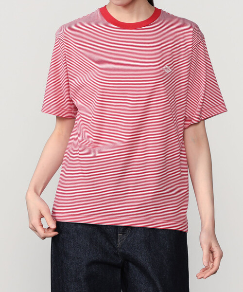 DANTON(ダントン)の「DANTON | ボーダー クルーネックTシャツ WOMEN(Tシャツ/カットソー・レディース・レッド系その他/イエロー系その他/ブルー系その他5・M/S)」の1枚目の写真