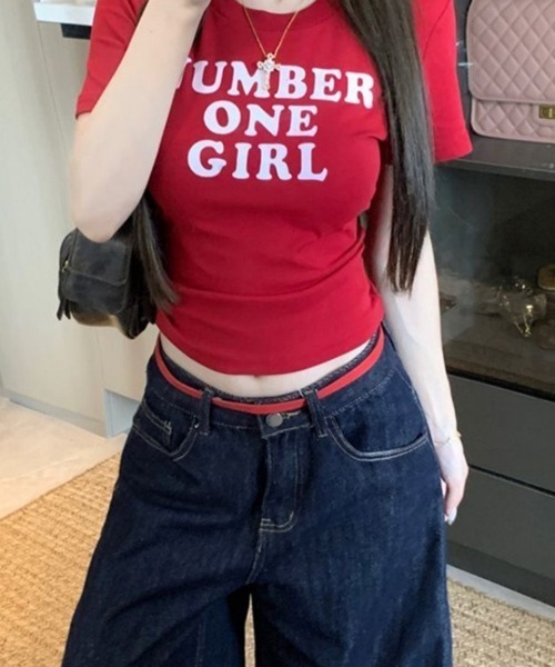 SallyLunn(サリーラン)の「ロゴデザインコンパクトTシャツ(Tシャツ/カットソー・レディース・ホワイト/グレー/レッド・MEDIUM/LARGE)」の6枚目の写真