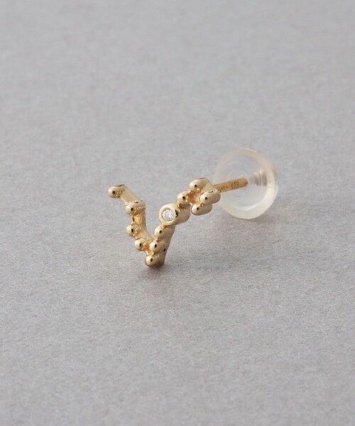 ete（エテ）の「[ゾディアック] K10YG ダイヤモンド ピアス /うお座（ピアス（片耳用）・レディース・イエローゴールド・FREE）」の5枚目の写真