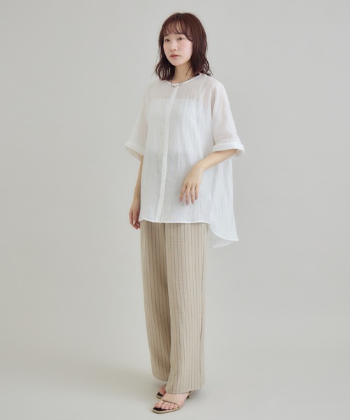 RU.TI.LE(ルチル)の「【RU.TI.LE】Tストライプイージーパンツ(その他パンツ・レディース・ベージュ/グレー・MEDIUM)」の13枚目の写真