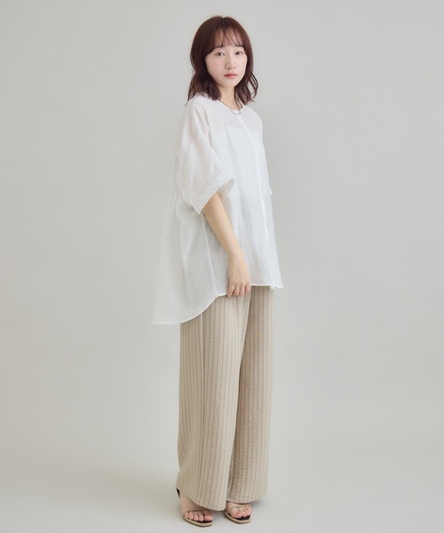 RU.TI.LE(ルチル)の「【RU.TI.LE】Tストライプイージーパンツ(その他パンツ・レディース・ベージュ/グレー・MEDIUM)」の14枚目の写真