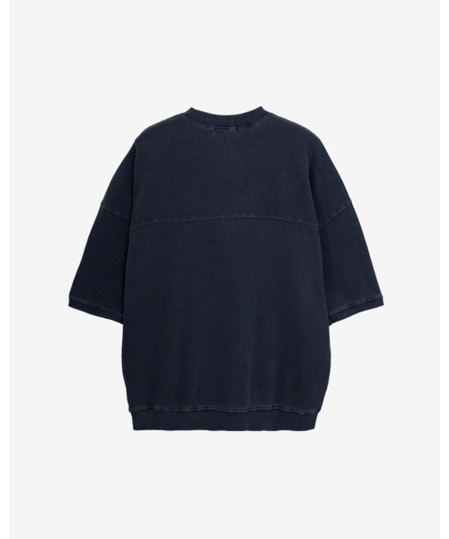 INEXCIS(イネクシス)の「ピグメントワッフルボタンTシャツ (ネイビー)(Tシャツ/カットソー・メンズ・その他・ONE SIZE)」の5枚目の写真