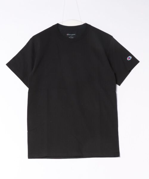 Champion(チャンピオン)の「【CHAMPION】ワンポイント半袖Tシャツ コットン(Tシャツ/カットソー・メンズ・ブラック/ホワイト・M/L/XL/S)」の2枚目の写真