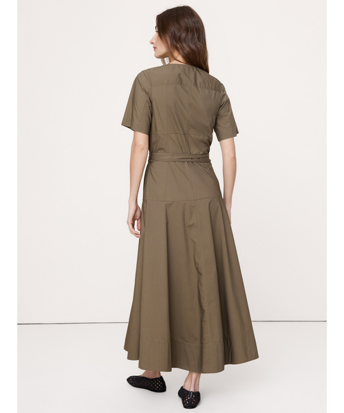 Banana Republic(バナナリパブリック)の「コットン ポプリン シャツドレス(ワンピース・レディース・ネイビー/ブラウン・XS/L/M/S)」の3枚目の写真