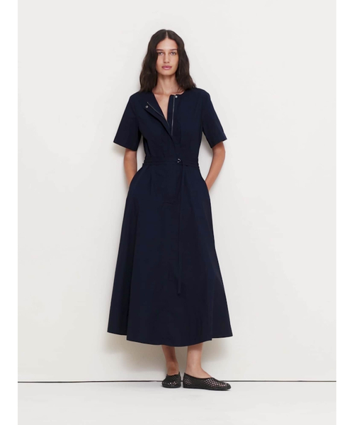 Banana Republic(バナナリパブリック)の「コットン ポプリン シャツドレス(ワンピース・レディース・ネイビー/ブラウン・XS/L/M/S)」の7枚目の写真