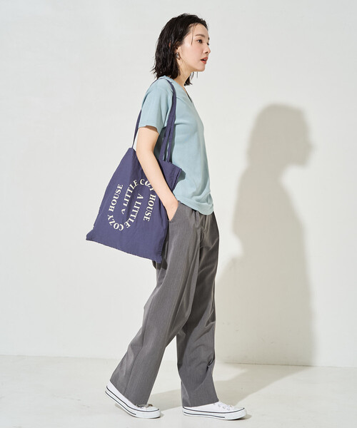 FREAK'S STORE(フリークスストア)の「限定展開 <抗菌防臭・接触冷感>MINT(ミント) Vネック 半袖 Tシャツ(Tシャツ/カットソー・レディース・ピンク/ブラウン/オレンジ/サックスブルー/オリーブ/ブラック/オフホワイト・LARGE/MEDIUM/SMALL)」の12枚目の写真
