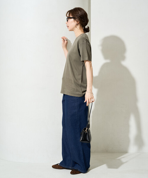 限定展開 <抗菌防臭・接触冷感>MINT(ミント) Vネック 半袖 Tシャツ（T
