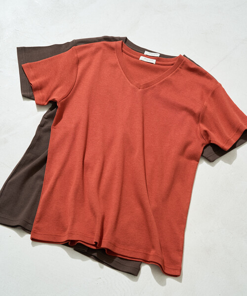 セール】限定展開 <抗菌防臭・接触冷感>MINT(ミント) Vネック 半袖 T
