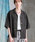 SERACE（セラス）の「【SERACE】Fireman tweed short sleeve shirt / ファイヤーマンツイード半袖シャツ（シャツ/ブラウス・L）」