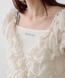 カップ付きロゴキャミ