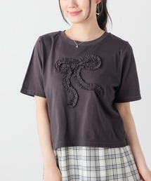【UVカット】フリルモチーフTシャツ