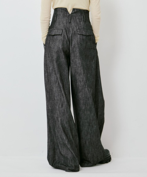 IHNN(イン)の「【IHNN/イン】DENIM WIDE PANTS/デニムワイドパンツ(デニムパンツ・レディース・ブラック・36/38)」の7枚目の写真