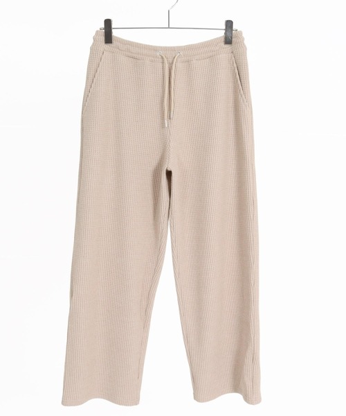CAMBIO(カンビオ)の「mp15107-Brushed Waffle Wide Straight Pants ワッフルワイドストレートパンツ(A71526cmb)(その他パンツ・メンズ・キナリ/ブラック/チャコール・S/L/M)」の22枚目の写真