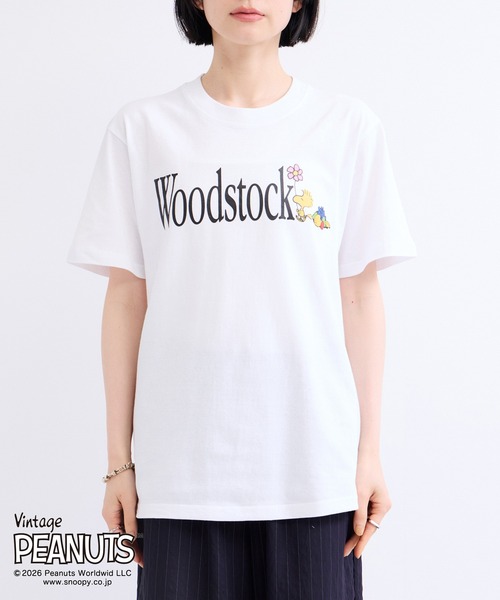 le cercle ADAM ET ROPE'(ルセルクルアダムエロペ)の「PEANUTS × FRUITOFTHEROOM Tシャツ(Tシャツ/カットソー・レディース・ブラック/ホワイト・FREE)」の7枚目の写真