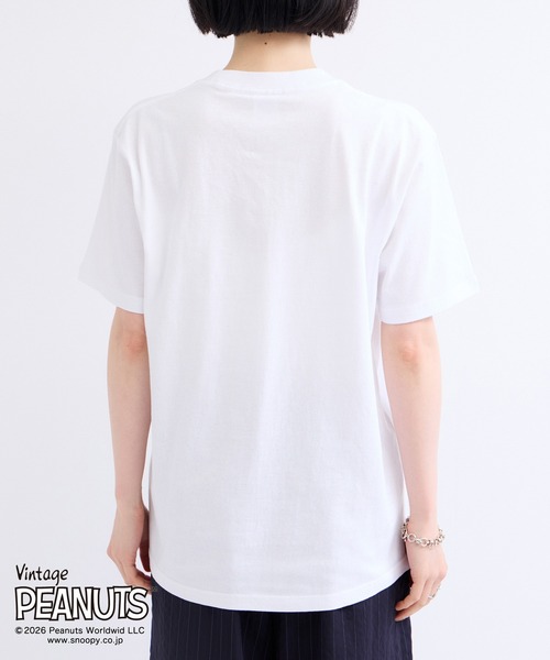 le cercle ADAM ET ROPE'(ルセルクルアダムエロペ)の「PEANUTS × FRUITOFTHEROOM Tシャツ(Tシャツ/カットソー・レディース・ブラック/ホワイト・FREE)」の9枚目の写真