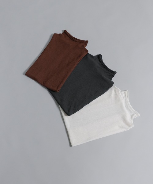 select MOCA Et(セレクトモカエト)の「【Et】Mock Neck Sleeveless Knit Tops(ニット/セーター・レディース・チャコールグレー/ブラウン/ホワイト・FREE)」の19枚目の写真