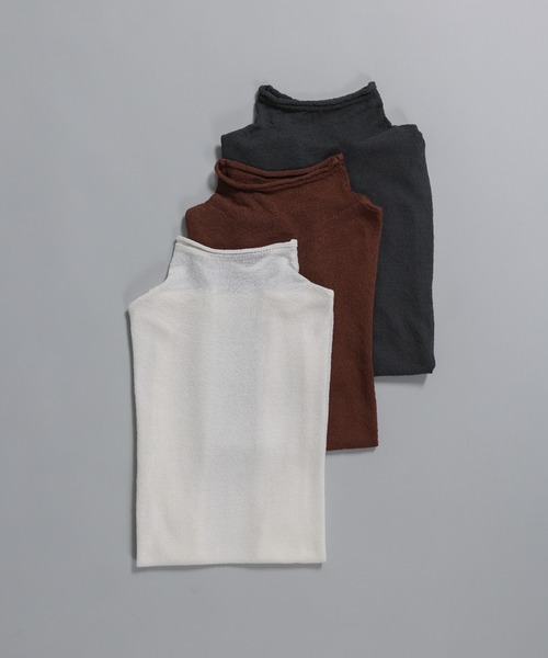 select MOCA Et(セレクトモカエト)の「【Et】Mock Neck Sleeveless Knit Tops(ニット/セーター・レディース・チャコールグレー/ブラウン/ホワイト・FREE)」の20枚目の写真