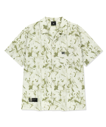 HAWAIIAN PATTERN TAG HALF SHIRT - KHAKI