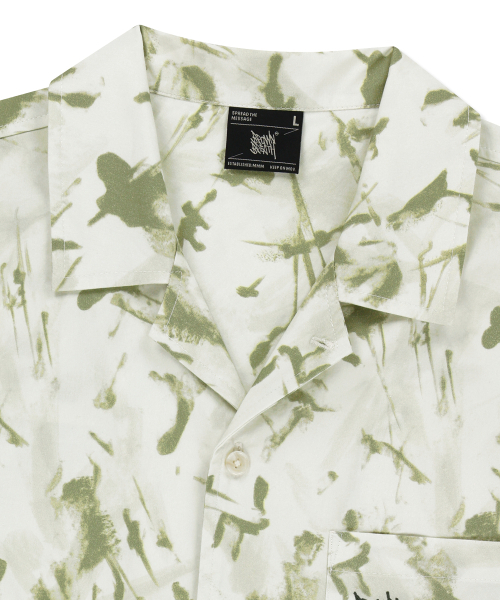 BROWNBREATH(ブラウンブレス)の「HAWAIIAN PATTERN TAG HALF SHIRT - KHAKI(シャツ/ブラウス・レディース・その他・SMALL/MEDIUM/LARGE/X-LARGE)」の3枚目の写真