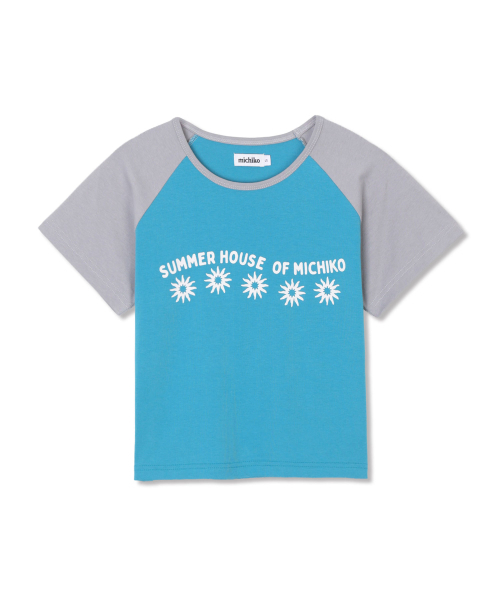 MICHIKO LONDON(ミチコ ロンドン)の「サンクロップレグランTシャツティルブルー(Tシャツ/カットソー・レディース・その他・MEDIUM/SMALL)」の2枚目の写真