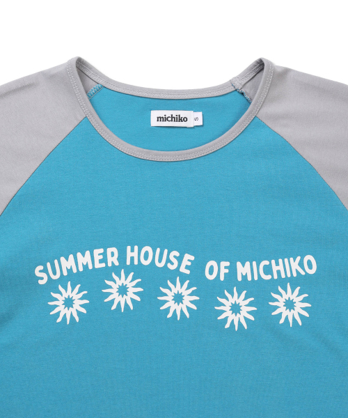 MICHIKO LONDON(ミチコ ロンドン)の「サンクロップレグランTシャツティルブルー(Tシャツ/カットソー・レディース・その他・MEDIUM/SMALL)」の3枚目の写真