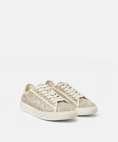VERSACE(ヴェルサーチ)の「バロッコ グレカ スニーカー(スニーカー・メンズ・ベージュ・44/40/39/41/42/43)」の3枚目の写真