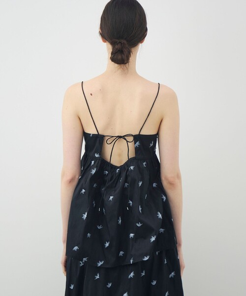 NE QUITTEZ PAS!(ヌキテパ)の「【別注】ne Quittez pas BLACK Camisole Embroidery トップス(キャミソール・レディース・ブラック系その他・FREE)」の9枚目の写真