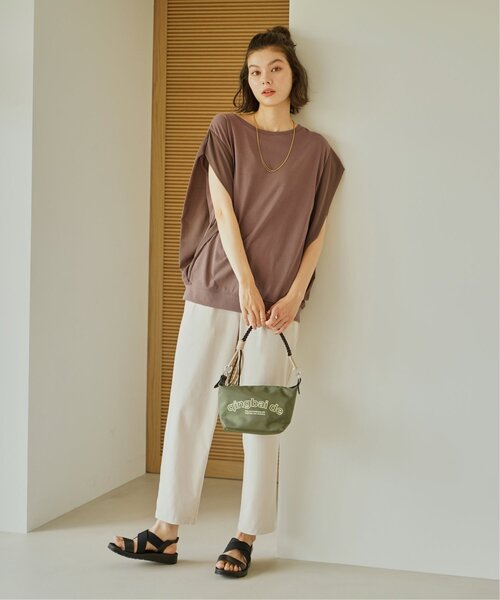 ikka（イッカ）の「【プチプラ1990円（税抜）】冷感袖異素材プルオーバー（Tシャツ/カットソー・レディース・チャコール/ブルー/モカ/オフホワイト・S/M/L）」の11枚目の写真