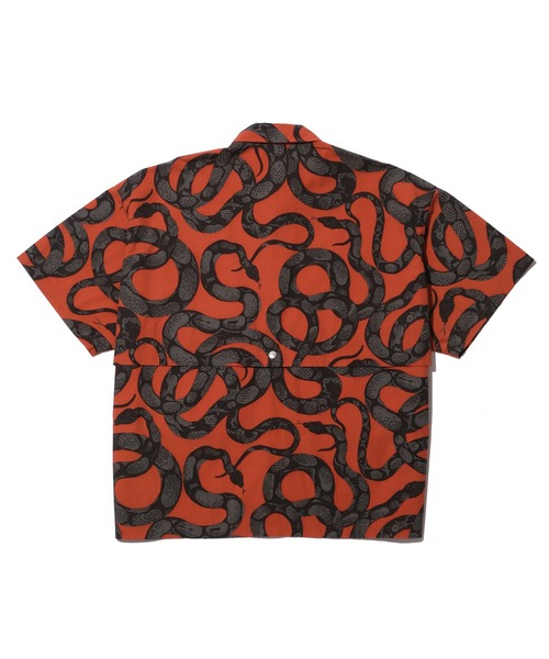 CALEE（キャリー）の「CALEE × KEBOZ BALL SHIRT（シャツ/ブラウス・メンズ・ネイビー/オレンジ・MEDIUM/LARGE/X-LARGE）」の5枚目の写真