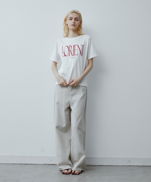 ANF.MUU(アンフムー)の「LORIENTグラフィックTEE(Tシャツ/カットソー・レディース・ライトグレー/ホワイト・FREE)」の11枚目の写真