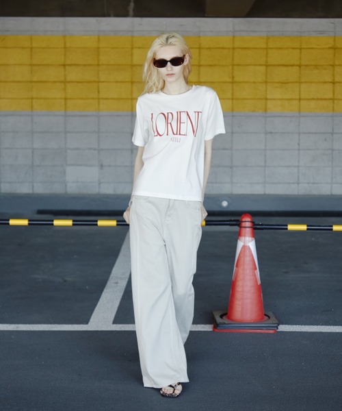ANF.MUU(アンフムー)の「LORIENTグラフィックTEE(Tシャツ/カットソー・レディース・ライトグレー/ホワイト・FREE)」の19枚目の写真