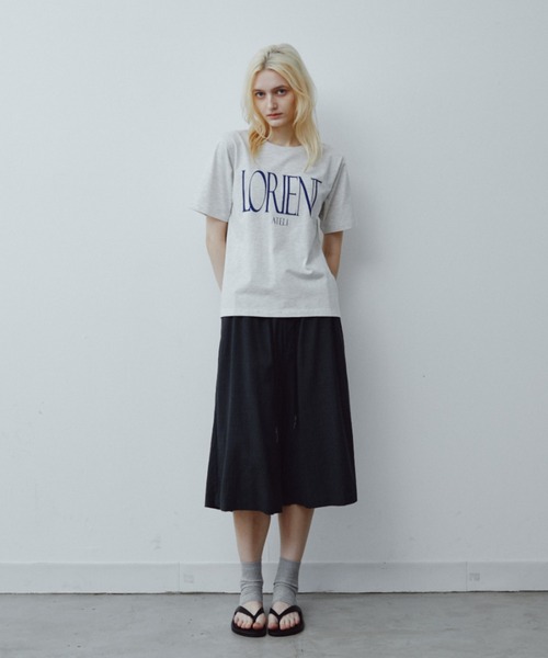 ANF.MUU(アンフムー)の「LORIENTグラフィックTEE(Tシャツ/カットソー・レディース・ライトグレー/ホワイト・FREE)」の9枚目の写真