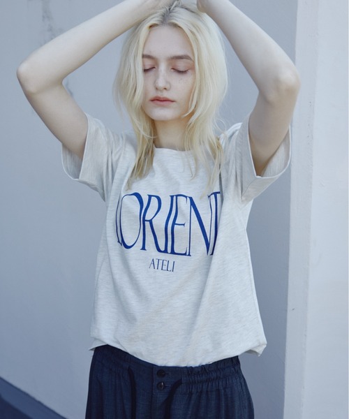 ANF.MUU(アンフムー)の「LORIENTグラフィックTEE(Tシャツ/カットソー・レディース・ライトグレー/ホワイト・FREE)」の5枚目の写真