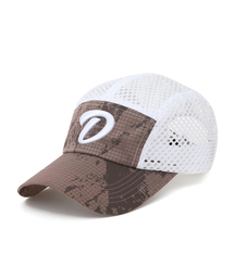 DONTFORGETME（ドンフォーゲットミー）の「ビッグサイズDメッシュピンクブラウンキャンプキャップ（キャップ）」