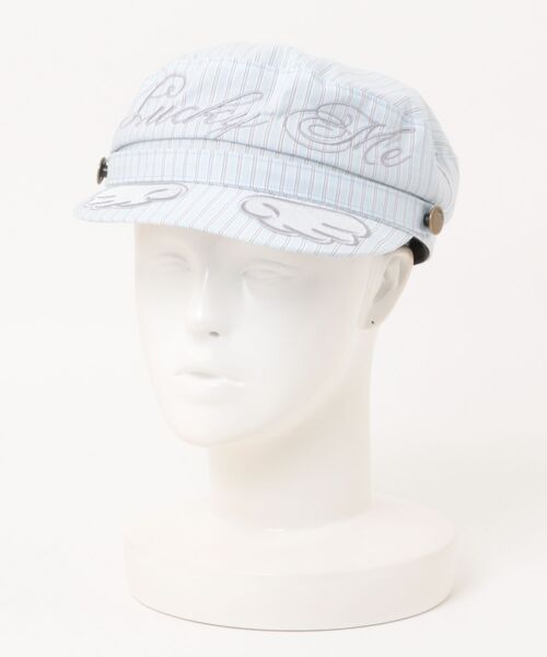 L.H.P(エルエイチピー)の「HOLECO/ホレコ/HOLECO Breton wing cap(キャップ・レディース・ブルー・F)」の8枚目の写真