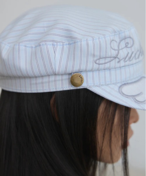 L.H.P(エルエイチピー)の「HOLECO/ホレコ/HOLECO Breton wing cap(キャップ・レディース・ブルー・F)」の7枚目の写真