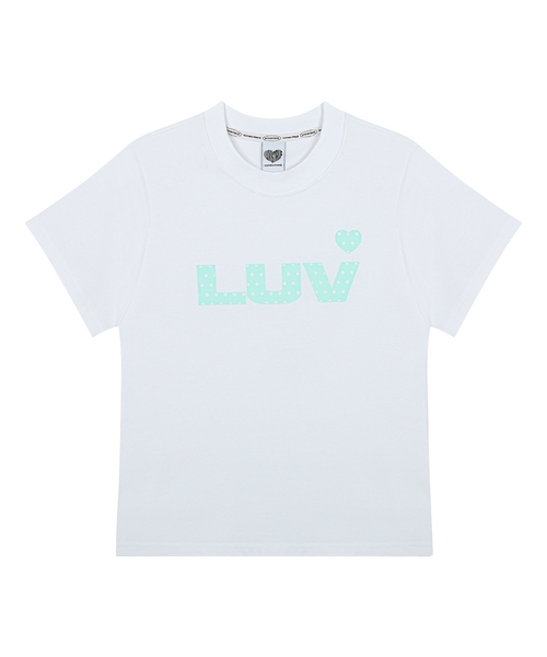 LUVISTRUE(ラヴイズトゥルー)の「SY LUV DOT TEE(WHITE)(Tシャツ/カットソー・レディース・その他・FREE)」の1枚目の写真