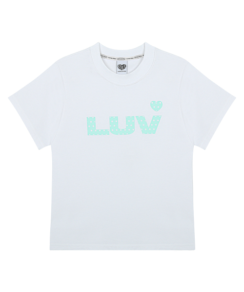 LUVISTRUE(ラヴイズトゥルー)の「SY LUV DOT TEE(WHITE)(Tシャツ/カットソー・レディース・その他・FREE)」の2枚目の写真