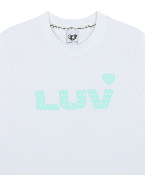 LUVISTRUE(ラヴイズトゥルー)の「SY LUV DOT TEE(WHITE)(Tシャツ/カットソー・レディース・その他・FREE)」の5枚目の写真