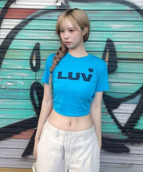 LUVISTRUE(ラヴイズトゥルー)の「SY LUV DOT TEE(WHITE)(Tシャツ/カットソー・レディース・その他・FREE)」の10枚目の写真