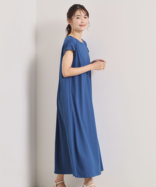 ITS'DEMO(イッツデモ)の「【接触冷感】カノコワンピース(ワンピース・レディース・ブラック/ライトブルー/グリーン/ブルー系その他/イエロー系その他・00)」の13枚目の写真